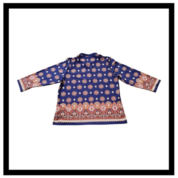 Carol Rose Women's Button Down Tops Size XL Blue - Picture 2 of 4